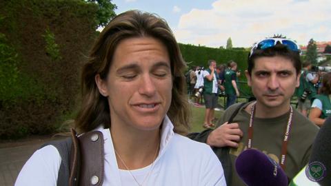 Amelie Mauresmo Live @ Wimbledon interview