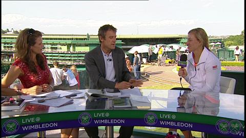 Angelique Kerber Live @ Wimbledon interview