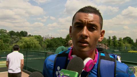 Nick Kyrgios Live @ Wimbledon interview