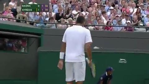 Nick Kyrgios hits outrageous passing shot