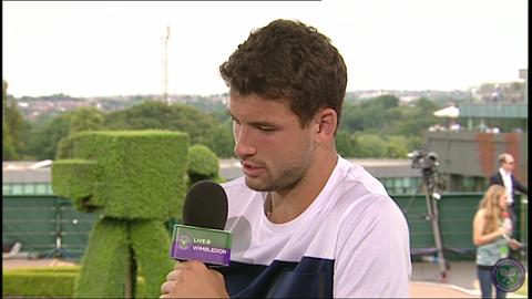 Grigor Dimitrov Live @ Wimbledon interview