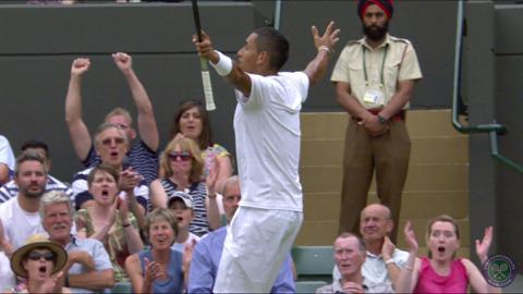 2014 Day 9 Highlights, Milos Raonic vs Nick Kyrgios, Quarter-Final