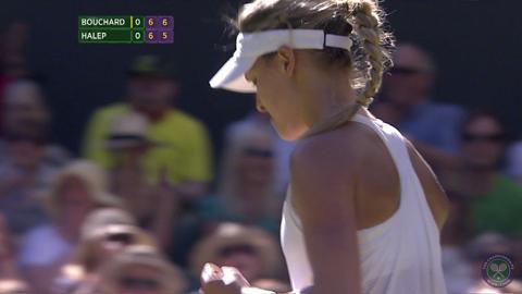 2014 Day 10 Highlights, Eugenie Bouchard vs Simona Halep, Semi-Final