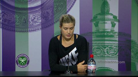 Eugenie Bouchard Pre Final Press Conference