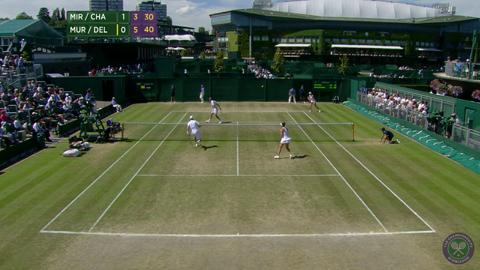 2014 Day 11 Highlights, Mirnyi/Chan vs Murray/Dellacqua, Quarter-Final
