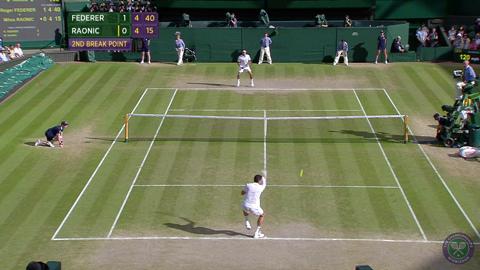 2014 Day 11 Highlights, Roger Federer vs Milos Raonic, Semi-Final