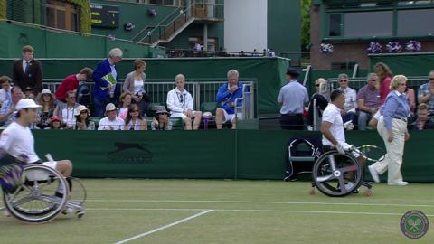2014 Day 13 Highlights, Houdet/Kunieda vs Scheffers/Vink