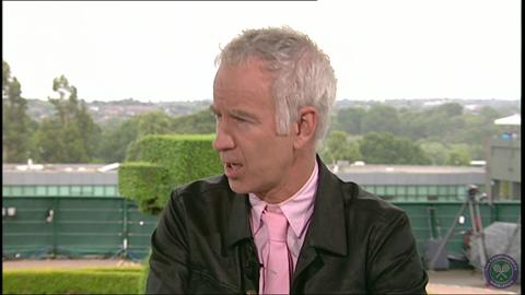 John McEnroe visits the Live @ Wimbledon studio