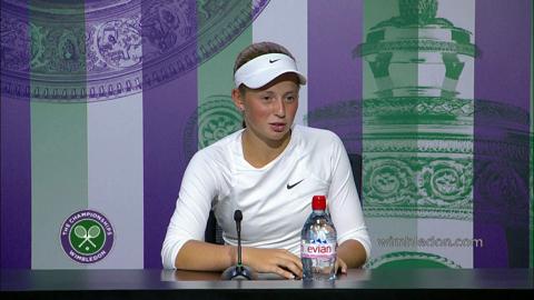 2014 Girls' Singles Champion Jelena Ostapenko Press Conference