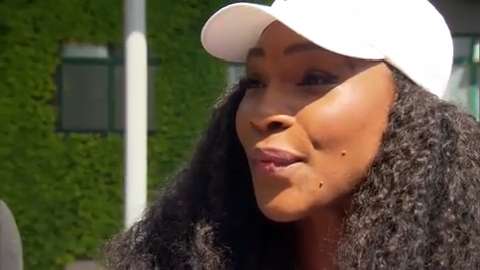 Serena Williams interviews for the job of Wimbledon Champion