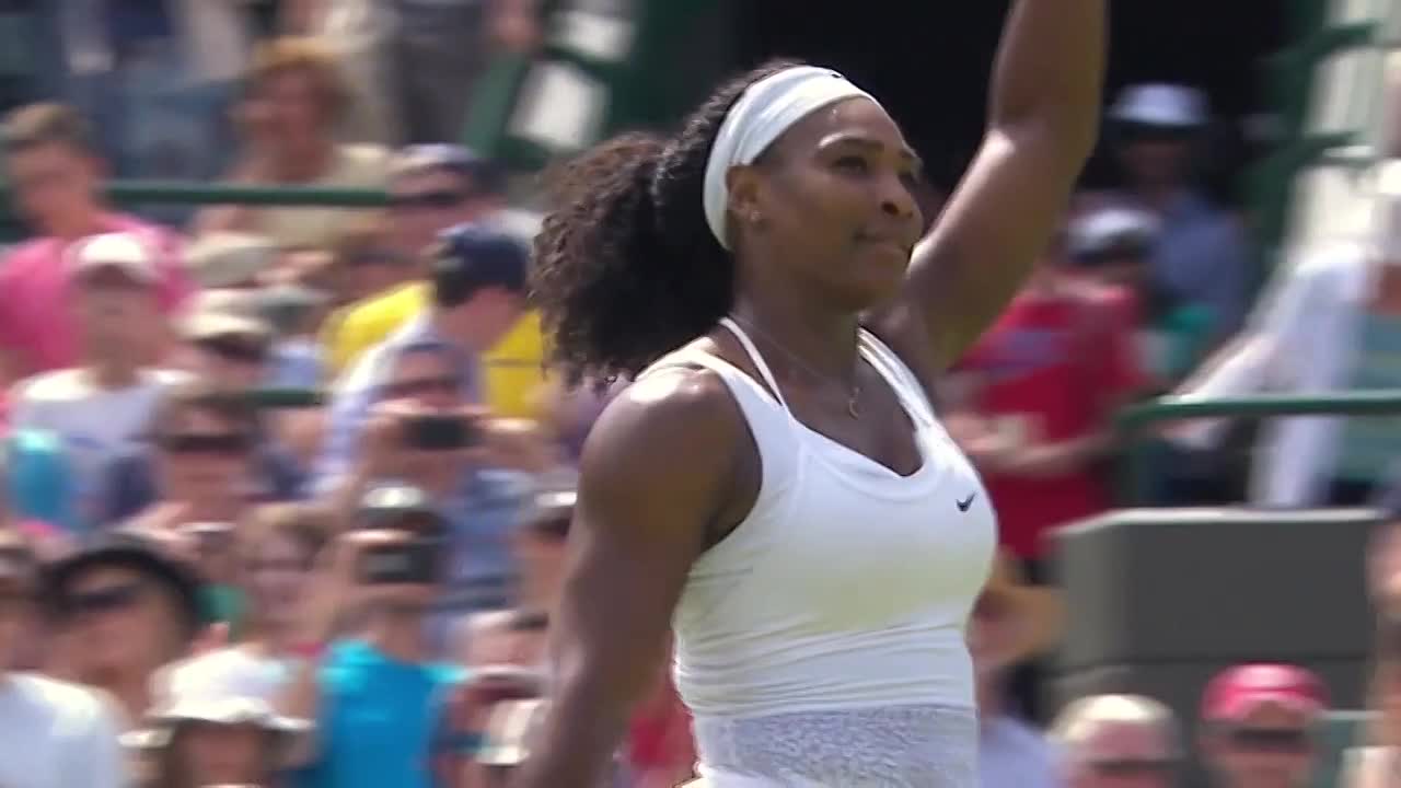 Serena celebrates win No.73