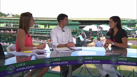 Ana Ivanovic visits the Live @ Wimbledon studio