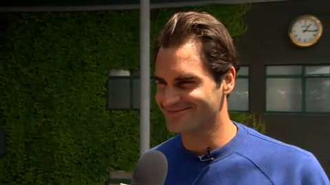 Roger Federer interviews for the job of Wimbledon Champion
