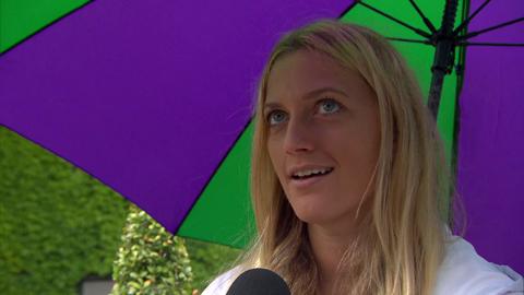 Petra Kvitova interviews for the job of Wimbledon Champion