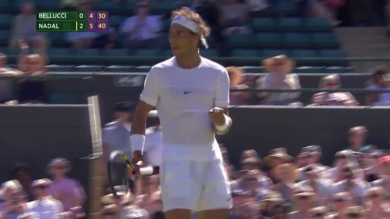 Rafael Nadal on the march