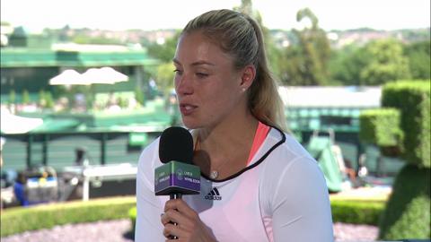 Angelique Kerber visits the Live @ Wimbledon studio
