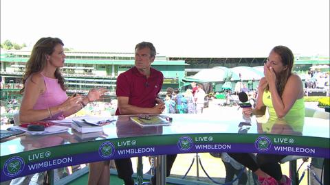 Anastasia Pavlyuchenkova visits the Live @ Wimbledon studio