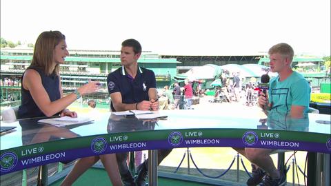 Kyle Edmund visits the Live @ Wimbledon studio