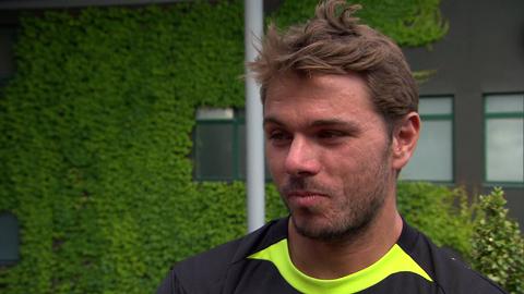 Stanislas Wawrinka interviews for the job of Wimbledon Champion