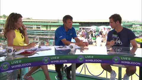 Richard Gasquet visits the Live @ Wimbledon studio