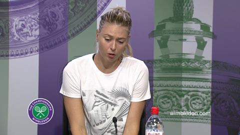 Maria Sharapova Second Round Press Conference