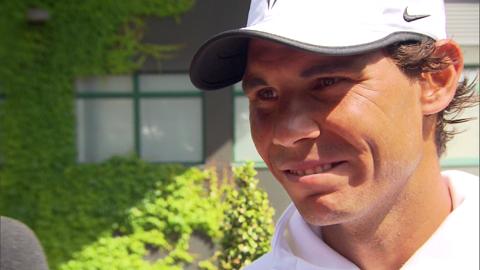 Rafael Nadal interviews for the job of Wimbledon Champion