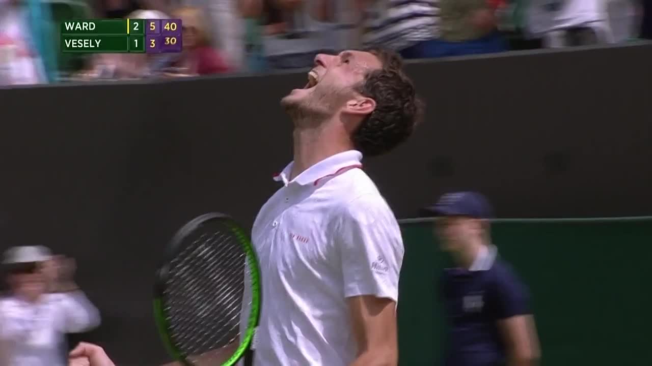 James Ward roars after historic win