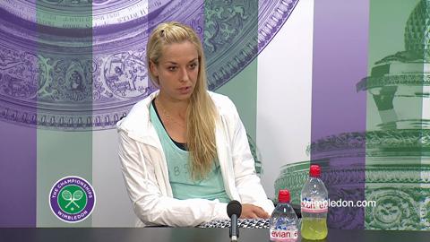 Sabine Lisicki Second Round Press Conference