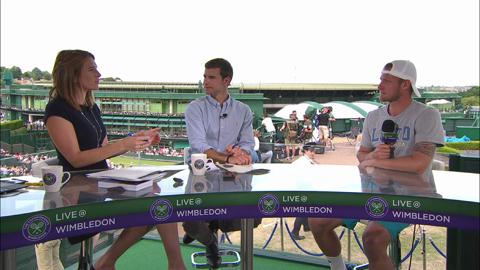 Sam Groth visits the Live @ Wimbledon studio