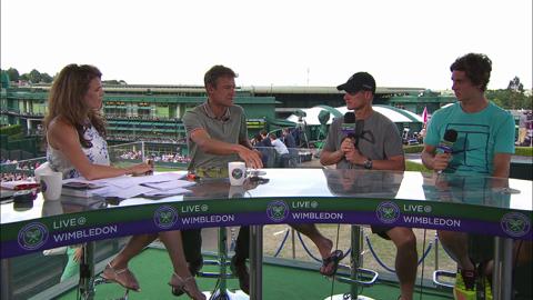 Lleyton Hewitt and Thanasi Kokkinakis visit the Live @ Wimbledon studio