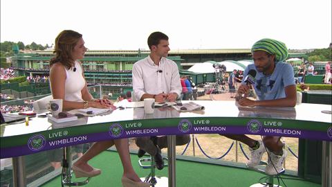 Dustin Brown visits the Live @ Wimbledon studio