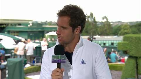 Richard Gasquet visits the Live @ Wimbledon studio