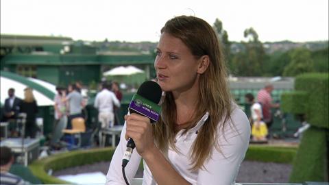 Lucie Safarova visits  the Live @ Wimbledon studio