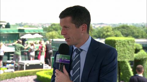 Tim Henman visits the Live @ Wimbledon studio