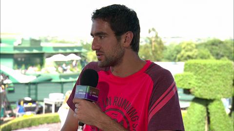 Marin Cilic visits the Live @ Wimbledon studio