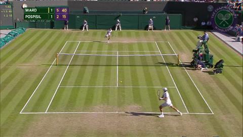 2015 Day 6 Highlights, James Ward vs Vasek Pospisil