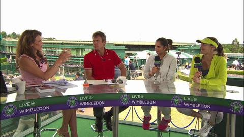 Martina Hingis and Sania Mirza visit the Live @ Wimbledon studio