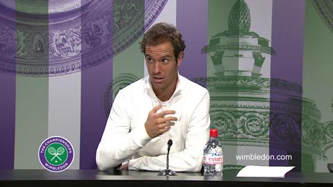 Richard Gasquet Fourth Round Press Conference