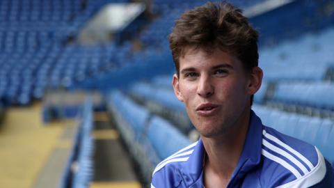 Dominic Thiem visits Chelsea FC