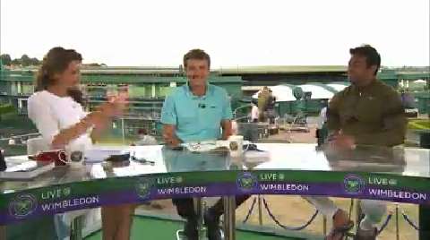 Leander Paes visits the Live @ Wimbledon studio