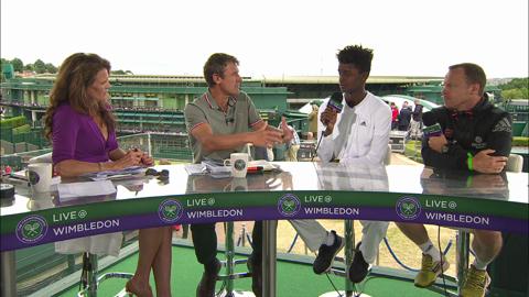Mikael Ymer visits the Live @ Wimbledon studio