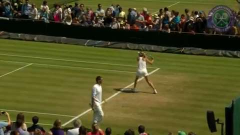Maria Sharapova on the practice court