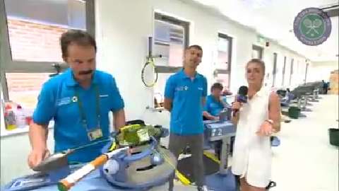Live @ Wimbledon meets the racquet stringers