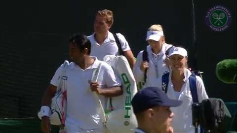 2015 Day 10 Highlights, Marcin Matkowski & Elena Vesnina vs Leander Paes & Martina Hingis, Quarter-Final