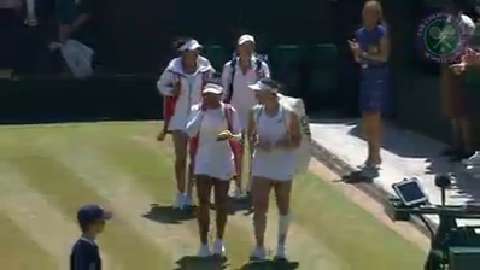 2015 Day 11 Highlights, Martina Hingis & Sania Mirza vs Raquel Kops-Jones & Abigail Spears, Semi-Final