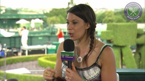 Marion Bartoli visits the Live @ Wimbledon studio