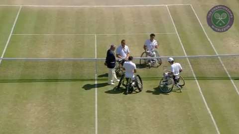 2015 Day 12 Highlights, Stephane Houdet & Shingo Kunieda vs Gustavo Fernandez & Nicolas Peifer