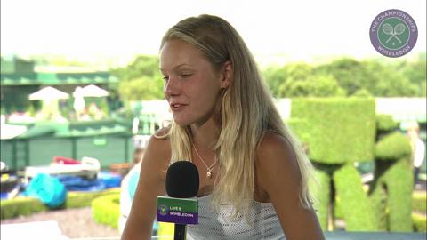 Sofya Zhuk visits the Live @ Wimbledon studio