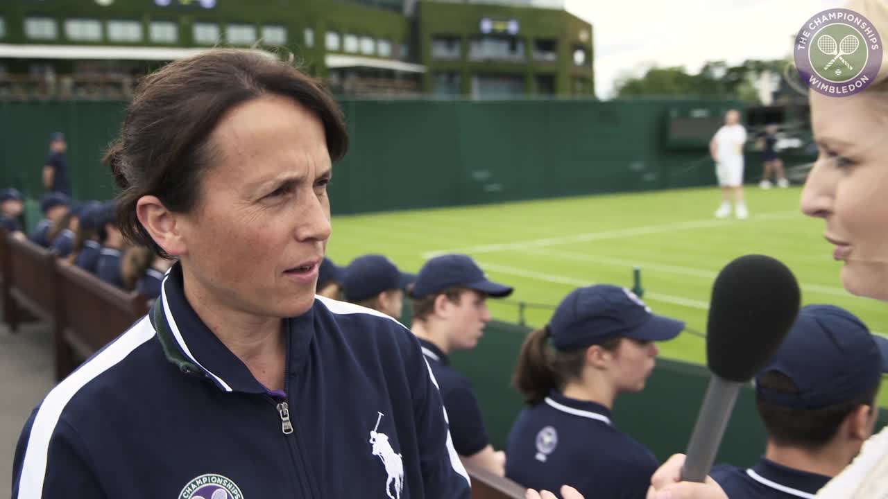 Ball boys and girls get ready for Wimbledon