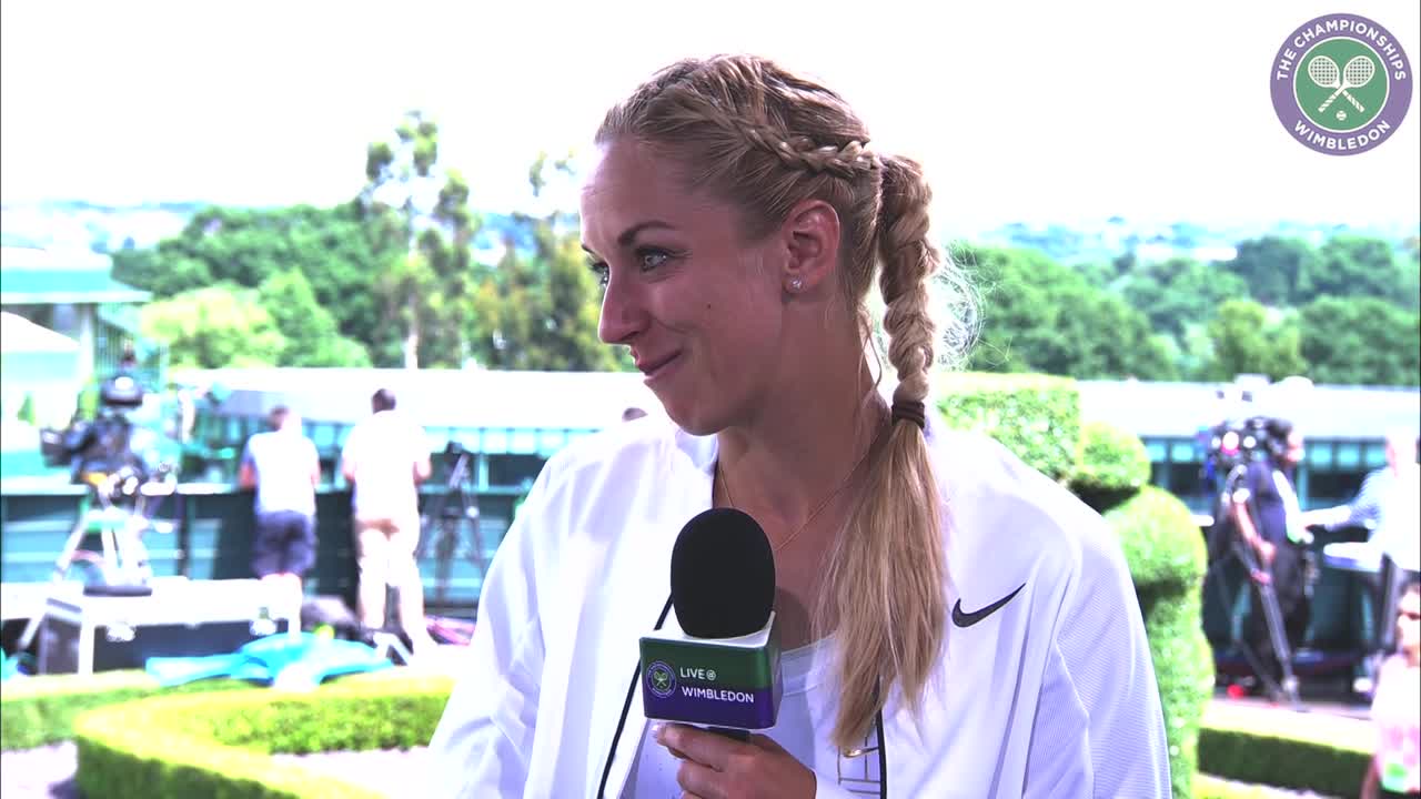 Sabine Lisicki reflects on first round victory